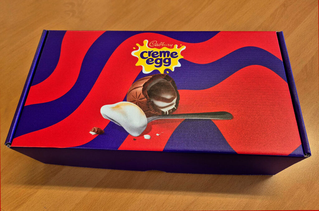 Cadbury Creme Egg box open