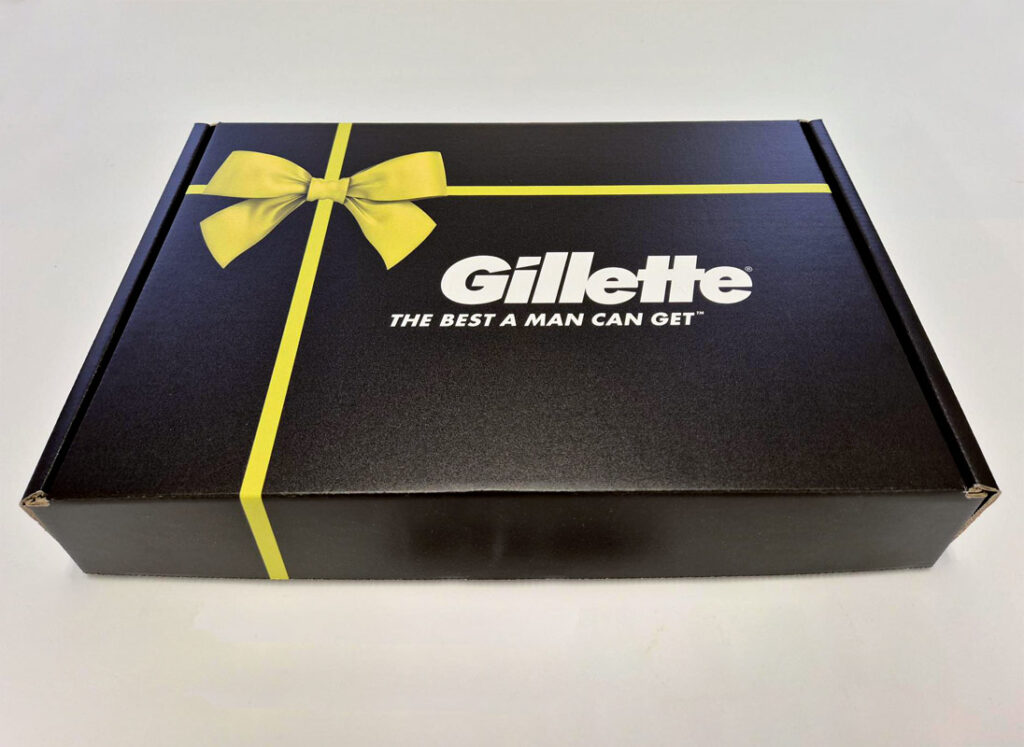 Gillette Christmas box closed