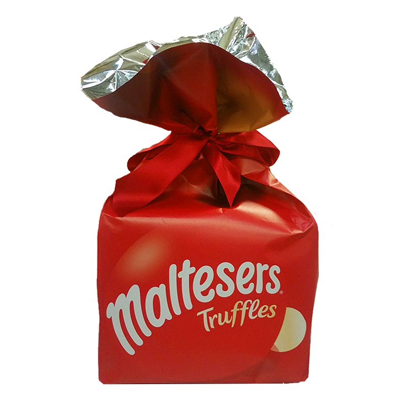 Maltesers Packaging with red Bow