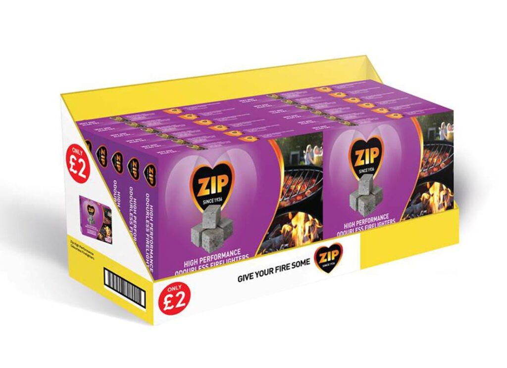 Zip Firelighters Packaging