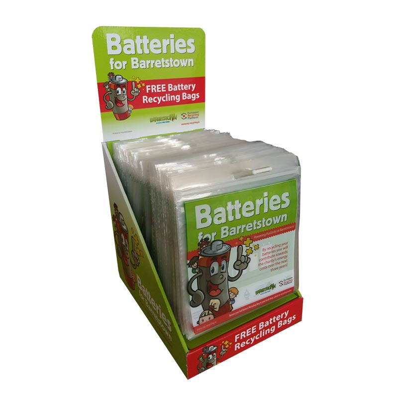 Battery Recycling Bags Display
