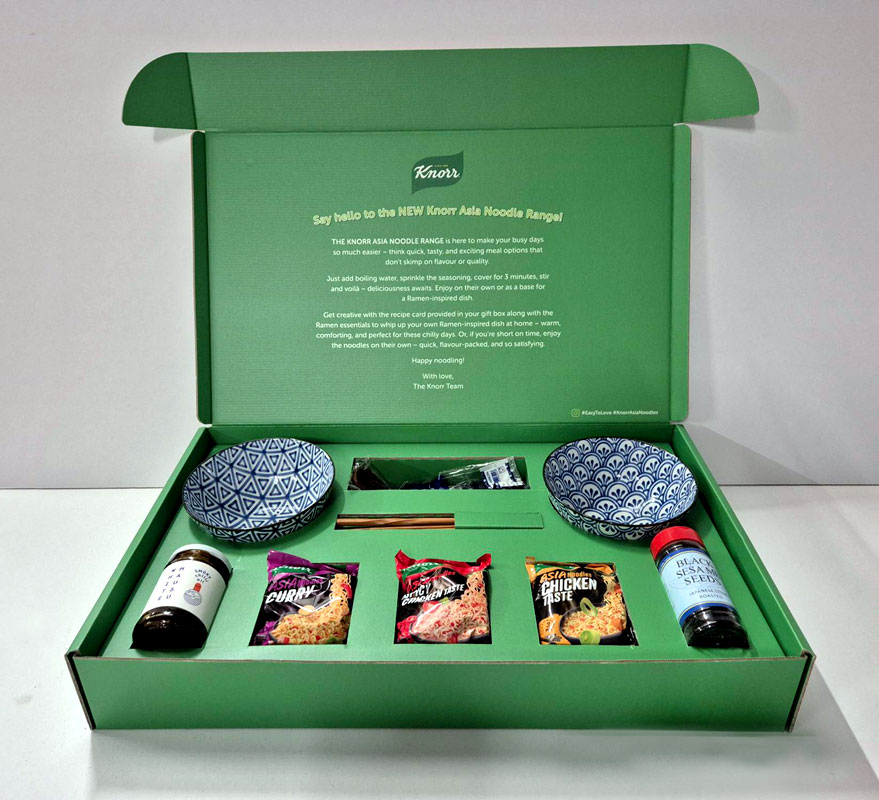 Knorr Noodles box open